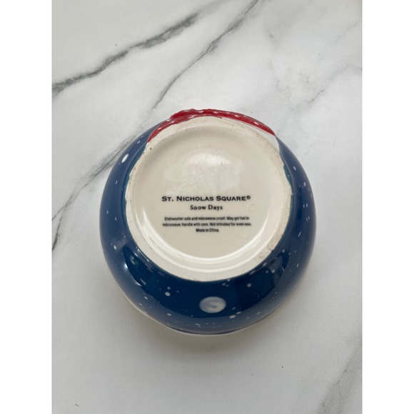 St Nicholas Square Snow Days Hand Painted Snowman Bowl - Picture 4 of 4